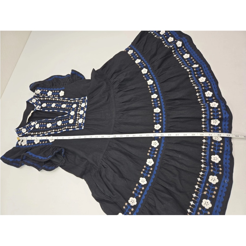 Sea New York  Shaina Embroidery Flutter Sleeve Dress in Navy Size S Deodorant - Picture 9 of 9
